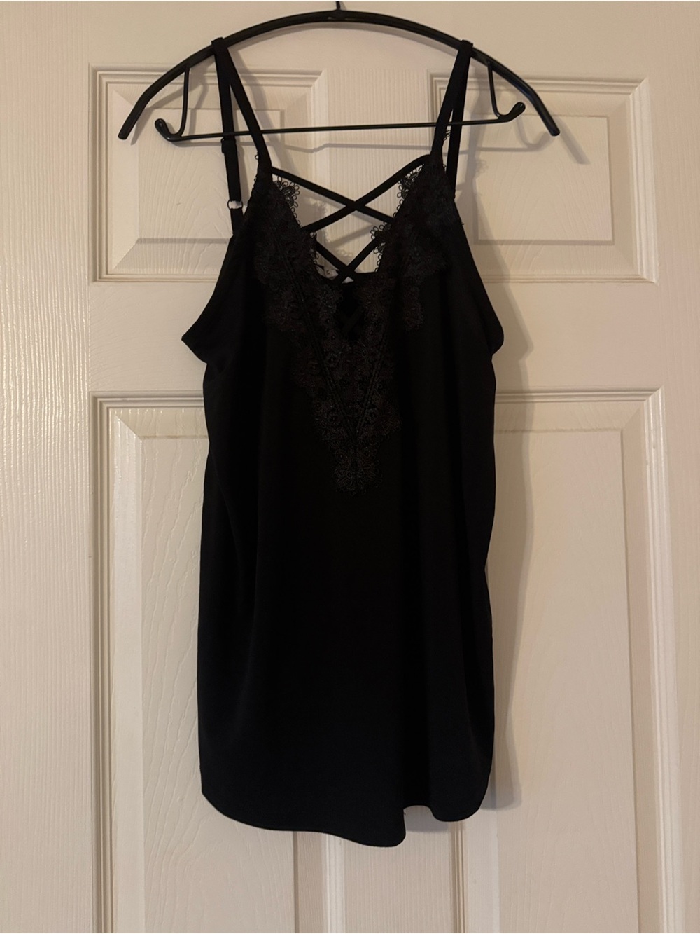 Maurices Black Lace-Trim Cami Slip